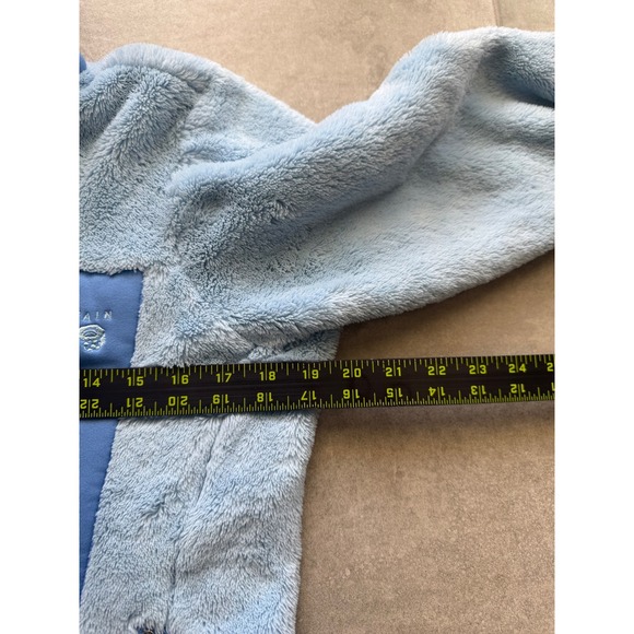 Mountain Hardwear Monkey Woman Fleece Jacket Blue Full Zip Polartec Small - Picture 6 of 9